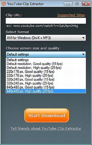 Clip Extractor Parameters