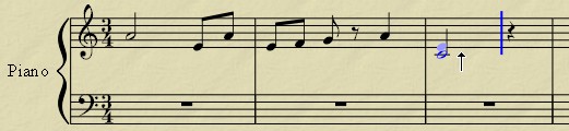 Positionnement de la seconde note d'un accord sous MuseScore