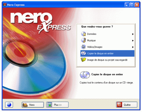 Copier un CD audio - Graver à la Volée - Utiliser Nero - Copier un