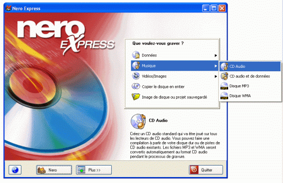 Graver un CD Audio - Graver avec Nero - Graver un CD