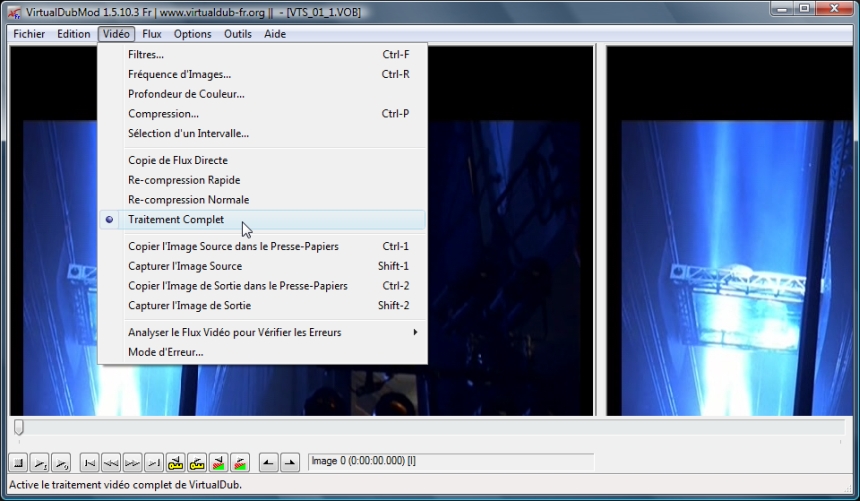 VirtualDubMOD - Traitement Complet