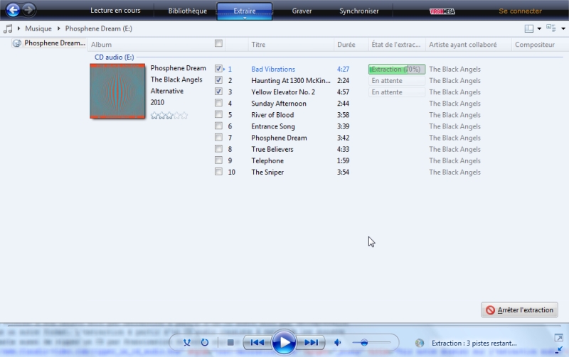 Windows Media Player - Conversion