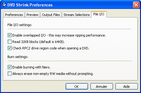 File I/O Setting