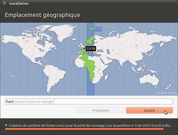 Choix de l'emplacement gographique